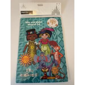 Disney Parks IT'S A SMALL WORLD MAGNET SET Dress Up Doll 39 Pieces Paperdolls